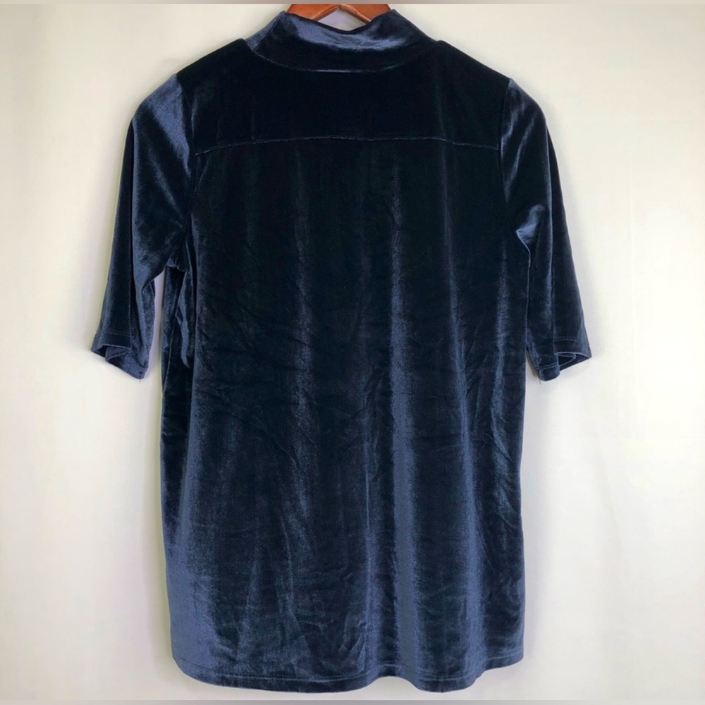 Loft Velvet Mock Turtleneck - Picture 3 of 15